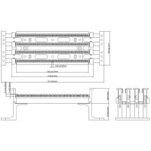 Hyperline 110C-WL-100P 100 парный 110 блок на подставке (без модулей) Hyperline 110C-WL-100P 100 парный 110 блок на подставке (без модулей)