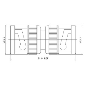 Hyperline AD-BNC-M-BNC-M BNC I-коннектор папа-папа Hyperline AD-BNC-M-BNC-M BNC I-коннектор папа-папа