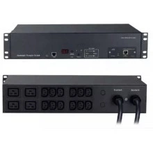 Hyperline ATS-R-228H1622-Intelligent Блок розеток с функцией автоматического включения резервного питания (АВР/ATS) 19, с SNMP-интерфейсом для IP-контроллера, горизонтальный, 2U, 12 х IEC320 C13, 4 х IEC320 C19, 220V, 32А, кабель пит. 3х6.0 кв.мм, 3 м