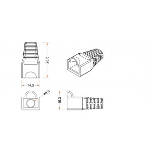 Hyperline BOOT-BK-10 Изолирующий колпачок для разъемов RJ-45, черный (10 шт.) Hyperline BOOT-BK-10 Изолирующий колпачок для разъемов RJ-45, черный (10 шт.)