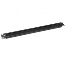 Hyperline BPB19-1U-RAL9004 (BPB19-1U-RAL9005) Фальш-панель на 1U, с щеточным вводом, цвет черный (RAL 9004/RAL 9005)