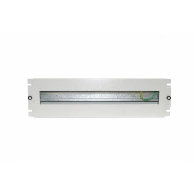 Hyperline BPB19-PS-3U-RAL7035 Панель с DIN-рейкой с регулируемой глубиной установки, 19, 3U, 22 места, цвет серый (RAL 7035) Hyperline BPB19-PS-3U-RAL7035 Панель с DIN-рейкой с регулируемой глубиной установки, 19, 3U, 22 места, цвет серый (RAL 7035)