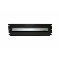 Hyperline BPB19-PS-3U-RAL9005 Панель с DIN-рейкой с регулируемой глубиной установки, 19, 3U, 22 места, цвет черный (RAL 9005)