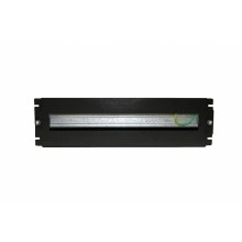 Hyperline BPB19-PS-3U-RAL9005 Панель с DIN-рейкой с регулируемой глубиной установки, 19, 3U, 22 места, цвет черный (RAL 9005)