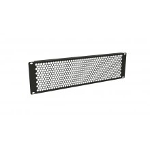 Hyperline BPD-3-RAL9005 Фальш-панель перфорированная на 3U, цвет черный (RAL 9005)