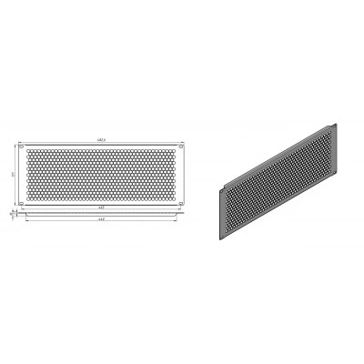 Hyperline BPD-4-RAL9005 Фальш-панель перфорированная на 4U, цвет черный (RAL 9005) Hyperline BPD-4-RAL9005 Фальш-панель перфорированная на 4U, цвет черный (RAL 9005)