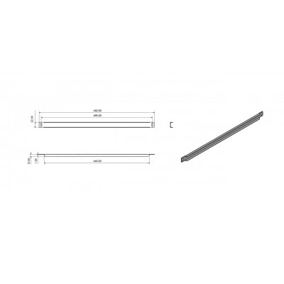 Hyperline BPV-0.5-RAL7035 Фальш-панель на 0.5U, цвет серый (RAL 7035) Hyperline BPV-0.5-RAL7035 Фальш-панель на 0.5U, цвет серый (RAL 7035)