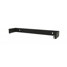 Hyperline BW19-1U-110F-RAL9005 Кронштейн настенный для 19 оборудования, высота 1U, глубина 110 мм, фиксированный, цвет черный (RAL 9005)