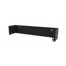 Hyperline BW19-2U-110F-RAL9005 Кронштейн настенный для 19 оборудования, высота 2U, глубина 110 мм, фиксированный, цвет черный (RAL 9005)