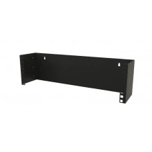 Hyperline BW19-3U-110F-RAL9005 Кронштейн настенный для 19 оборудования, высота 3U, глубина 110 мм, фиксированный, цвет черный (RAL 9005)