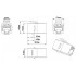 Hyperline CA2-KJ-C5E-BK Проходной адаптер (coupler), RJ-45(8P8C) формата Keystone Jack, категория 5e, черный Hyperline CA2-KJ-C5E-BK Проходной адаптер (coupler), RJ-45(8P8C) формата Keystone Jack, категория 5e, черный