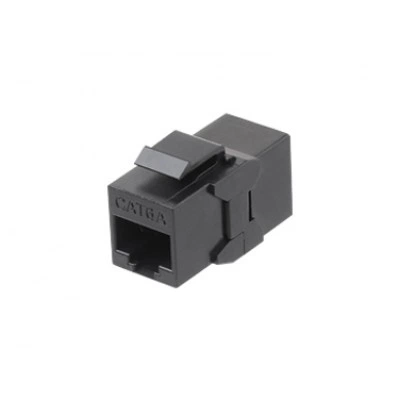 Hyperline CA2-KJ-C6A-BK Проходной адаптер (coupler), RJ-45(8P8C) формата Keystone Jack, категория 6a, 4 пары, черный Hyperline CA2-KJ-C6A-BK Проходной адаптер (coupler), RJ-45(8P8C) формата Keystone Jack, категория 6a, 4 пары, черный