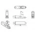 Hyperline CA3-IDC-C6-SH-F-SL Проходной адаптер (coupler), категория 6, полный экран, IDC Hyperline CA3-IDC-C6-SH-F-SL Проходной адаптер (coupler), категория 6, полный экран, IDC
