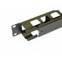 Hyperline CM-1U-ML-COV Кабельный организатор металлический с крышкой, 19, 1U Hyperline CM-1U-ML-COV Кабельный организатор металлический с крышкой, 19, 1U