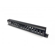 Hyperline CM-1U-ML16-COV Кабельный организатор металлический с крышкой, 19, 1U