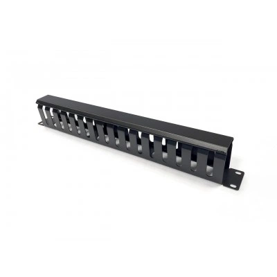 Hyperline CM-1U-ML16-COV Кабельный организатор металлический с крышкой, 19, 1U Hyperline CM-1U-ML16-COV Кабельный организатор металлический с крышкой, 19, 1U