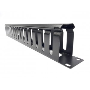 Hyperline CM-1U-ML16-COV Кабельный организатор металлический с крышкой, 19, 1U Hyperline CM-1U-ML16-COV Кабельный организатор металлический с крышкой, 19, 1U