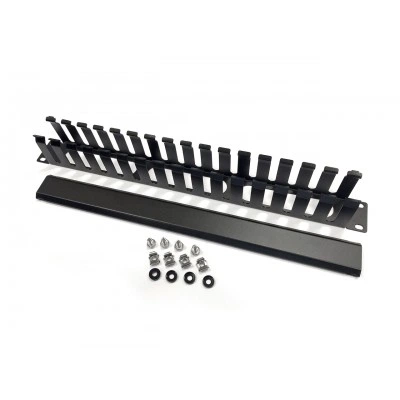 Hyperline CM-1U-ML16-COV Кабельный организатор металлический с крышкой, 19, 1U Hyperline CM-1U-ML16-COV Кабельный организатор металлический с крышкой, 19, 1U