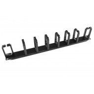 Hyperline CM-1U-V6H2-PL Кабельный организатор с пластиковыми кольцами (6 вертикальных и 2 горизонтальных), 19, 1U