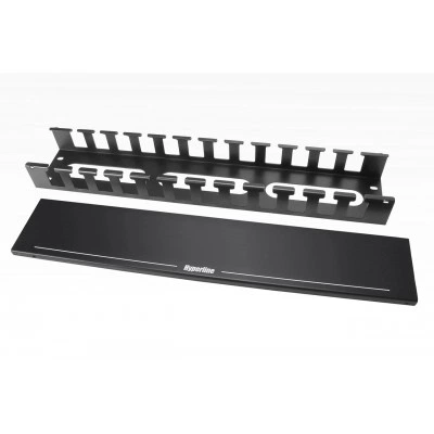 Hyperline CM-2U-MLF-COV Кабельный организатор металлический с крышкой, 19, 2U Hyperline CM-2U-MLF-COV Кабельный организатор металлический с крышкой, 19, 2U