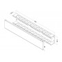 Hyperline CM-2U-MLF-COV Кабельный организатор металлический с крышкой, 19, 2U Hyperline CM-2U-MLF-COV Кабельный организатор металлический с крышкой, 19, 2U
