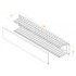 Hyperline CM-2U-PL-COV Кабельный организатор пластиковый с крышкой, 19, 2U Hyperline CM-2U-PL-COV Кабельный организатор пластиковый с крышкой, 19, 2U
