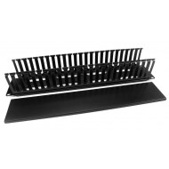 Hyperline CM-2U-PL-COV Кабельный организатор пластиковый с крышкой, 19", 2U