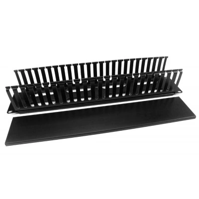 Hyperline CM-2U-PL-COV Кабельный организатор пластиковый с крышкой, 19", 2U Hyperline CM-2U-PL-COV Кабельный организатор пластиковый с крышкой, 19", 2U