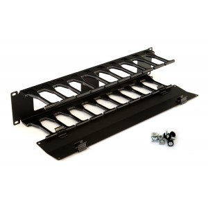 Hyperline CMF-2U-FPL106-MCOV-RAL9005 Кабельный организатор с крышкой, глубина 106 мм, 19, 2U Hyperline CMF-2U-FPL106-MCOV-RAL9005 Кабельный организатор с крышкой, глубина 106 мм, 19, 2U