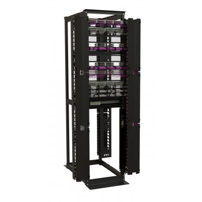 Hyperline CMF-OR-42U-150x106-C-RAL9005 Вертикальный кабельный организатор 42U для стоек ORK2A, ORL1, ширина 150мм, объединение в ряды, высота пальцев 106мм с крышками, черный Hyperline CMF-OR-42U-150x106-C-RAL9005 Вертикальный кабельный организатор 42U для стоек ORK2A, ORL1, ширина 150мм, объединение в ряды, высота пальцев 106мм с крышками, черный