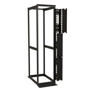 Hyperline CMF-OR-42U-150x106-C-RAL9005 Вертикальный кабельный организатор 42U для стоек ORK2A, ORL1, ширина 150мм, объединение в ряды, высота пальцев 106мм с крышками, черный Hyperline CMF-OR-42U-150x106-C-RAL9005 Вертикальный кабельный организатор 42U для стоек ORK2A, ORL1, ширина 150мм, объединение в ряды, высота пальцев 106мм с крышками, черный