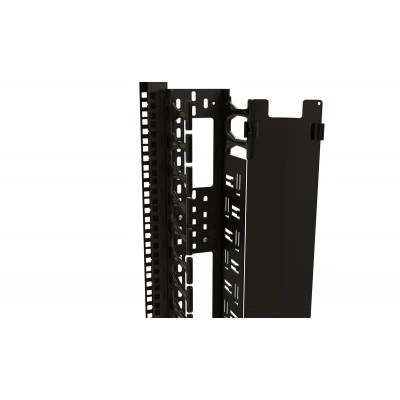 Hyperline CMF-OTR-42U-89x106-C-RAL9005 Вертикальный кабельный организатор 42U для шкафов TTR, TTB, стоек ORK2A, ORL1, ширина 89мм, высота пальцев 106мм с крышками и кронштейнами, черный Hyperline CMF-OTR-42U-89x106-C-RAL9005 Вертикальный кабельный организатор 42U для шкафов TTR, TTB, стоек ORK2A, ORL1, ширина 89мм, высота пальцев 106мм с крышками и кронштейнами, черный