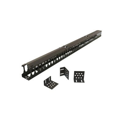 Hyperline CMF-OTR-47U-89x106-C-RAL9005 Вертикальный кабельный организатор 47U для шкафов TTR, TTB, стоек ORK2A, ORL1, ширина 89мм, высота пальцев 106мм с крышками и кронштейнами, черный Hyperline CMF-OTR-47U-89x106-C-RAL9005 Вертикальный кабельный организатор 47U для шкафов TTR, TTB, стоек ORK2A, ORL1, ширина 89мм, высота пальцев 106мм с крышками и кронштейнами, черный