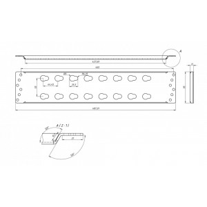 Hyperline CMK-M-RAL9005 Заглушка органайзера с крепежом типа монетка Hyperline CMK-M-RAL9005 Заглушка органайзера с крепежом типа монетка