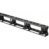 Hyperline CMV-42U-ML Металлический вертикальный кабельный организатор с крышкой 42U, для шкафов TTB, TTR шириной 800 мм, черный (RAL 9004) (1 шт.)