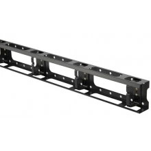 Hyperline CMV-42U-ML Металлический вертикальный кабельный организатор с крышкой 42U, для шкафов TTB, TTR шириной 800 мм, черный (RAL 9004) (1 шт.)