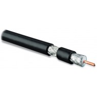 Hyperline COAX-RG11-500 (500 м) Кабель коаксиальный RG-11, 75 Ом, жила - 14 AWG, черный ПВХ (-20°С – +75°С ), внешний диаметр 10.16мм, PVC