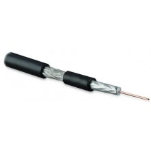 Hyperline COAX-RG59-CU-500 Кабель коаксиальный RG-59, 75 Ом , жила - 0.8 мм (медь, solid), экран - фольга + оплетка (луженная медь, 48%), внешний диаметр 6.1мм, изоляция PVC (бухта 500 м)