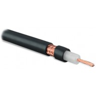 Hyperline COAX-RG8-500 (500 м) Кабель коаксиальный RG-8, 50 Ом, жила - 13 AWG (7x0.72мм), внешний диаметр 10.2мм, PVC, черный