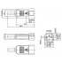 Hyperline CON-IEC320C14 Разъем IEC 60320 C14 220В 10A на кабель (плоские выступающие штыревые контакты в пластиковом обрамлении), прямой Hyperline CON-IEC320C14 Разъем IEC 60320 C14 220В 10A на кабель (плоские выступающие штыревые контакты в пластиковом обрамлении), прямой