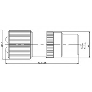 Hyperline CON-PAL-M-SCREW Разъем PAL, папа, под винт Hyperline CON-PAL-M-SCREW Разъем PAL, папа, под винт
