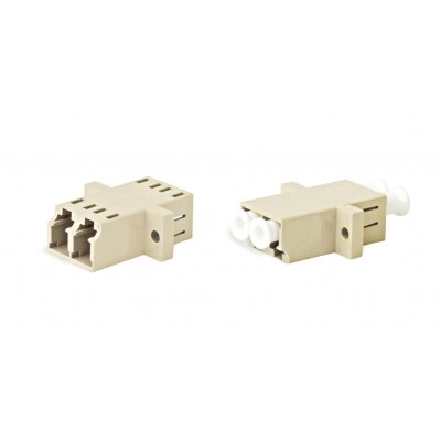 Hyperline FA-P11Z-DLC/DLC-N/WH-BG Оптический проходной адаптер LC-LC, MM, duplex, корпус пластиковый, бежевый, белые колпачки Hyperline FA-P11Z-DLC/DLC-N/WH-BG Оптический проходной адаптер LC-LC, MM, duplex, корпус пластиковый, бежевый, белые колпачки
