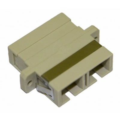 Hyperline FA-P11Z-DSC/DSC-N/BK-BG Оптический проходной адаптер SC-SC, MM, duplex, корпус пластиковый, бежевый, черные колпачки Hyperline FA-P11Z-DSC/DSC-N/BK-BG Оптический проходной адаптер SC-SC, MM, duplex, корпус пластиковый, бежевый, черные колпачки