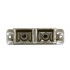 Hyperline FA-P11Z-DSC/DSC-N/BK-BG Оптический проходной адаптер SC-SC, MM, duplex, корпус пластиковый, бежевый, черные колпачки Hyperline FA-P11Z-DSC/DSC-N/BK-BG Оптический проходной адаптер SC-SC, MM, duplex, корпус пластиковый, бежевый, черные колпачки