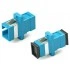 Hyperline FA-P11Z-SC/SC-N/BK-BL Оптический проходной адаптер SC-SC, SM, simplex, корпус пластиковый, синий, черные колпачки Hyperline FA-P11Z-SC/SC-N/BK-BL Оптический проходной адаптер SC-SC, SM, simplex, корпус пластиковый, синий, черные колпачки