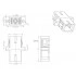 Hyperline FA-P11Z-SC/SC-N/BK-BL Оптический проходной адаптер SC-SC, SM, simplex, корпус пластиковый, синий, черные колпачки Hyperline FA-P11Z-SC/SC-N/BK-BL Оптический проходной адаптер SC-SC, SM, simplex, корпус пластиковый, синий, черные колпачки