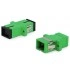 Hyperline FA-P11Z-SC/SC-N/BK-GN Оптический проходной адаптер SC-SC, SM, simplex, корпус пластиковый, зеленый, черные колпачки Hyperline FA-P11Z-SC/SC-N/BK-GN Оптический проходной адаптер SC-SC, SM, simplex, корпус пластиковый, зеленый, черные колпачки
