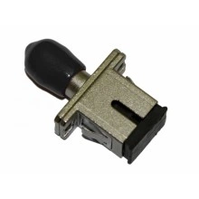Hyperline FA-S11Z-SC/ST-N/BK-SL Оптический проходной адаптер SC-ST, SM/MM, simplex, корпус металл, черные колпачки
