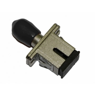 Hyperline FA-S11Z-SC/ST-N/BK-SL Оптический проходной адаптер SC-ST, SM/MM, simplex, корпус металл, черные колпачки Hyperline FA-S11Z-SC/ST-N/BK-SL Оптический проходной адаптер SC-ST, SM/MM, simplex, корпус металл, черные колпачки