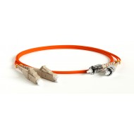Hyperline FC-D2-50-LC/PR-ST/PR-H-0.5M-LSZH-OR Патч-корд волоконно-оптический (шнур) MM 50/125, LC-ST, 2.0 мм, duplex, LSZH, 0.5 м